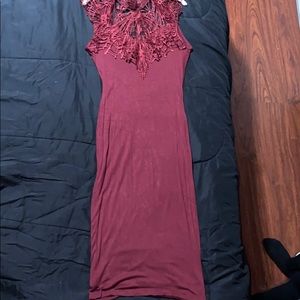Burgundy Dress